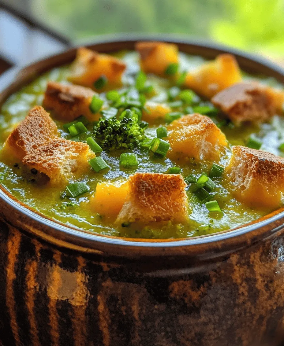 When the days grow colder and the nights longer, there's nothing quite as soothing as a warm bowl of soup. Cozy Broccoli Potato Cheese Soup is a perfect remedy for chilly weather, offering a delightful combination of flavors that warms both the body and soul. This soup is not just a seasonal favorite; it's a nourishing dish that can be enjoyed year-round. With its creamy texture and vibrant green color, it acts as a comforting hug in a bowl, making it a go-to recipe for family gatherings or quiet evenings at home.