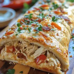 When it comes to comfort food, few dishes evoke the same sense of warmth and satisfaction as a freshly baked Stromboli. This delightful dish, particularly our Chicken Bacon Ranch Stromboli, combines the savory richness of tender chicken, the satisfying crunch of crispy bacon, and the creamy tang of ranch dressing, all enveloped in a golden, flaky crust. Whether you're preparing a cozy family dinner or looking for a crowd-pleasing appetizer for gatherings, this Stromboli is sure to impress.