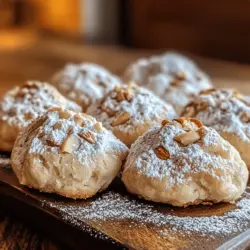 Almond Snowball Cookies are a delightful treat that captures the essence of comfort and celebration in every bite. These little confections, often dusted with powdered sugar, have a unique texture that is both crumbly and melt-in-your-mouth tender. The subtle sweetness of these cookies, combined with the nutty flavor of almonds, makes them an irresistible choice for cookie lovers everywhere. Whether you're preparing for a festive gathering, a cozy family get-together, or simply looking for a sweet indulgence, these cookies are the perfect addition to any occasion.