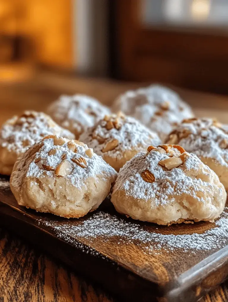 Almond Snowball Cookies are a delightful treat that captures the essence of comfort and celebration in every bite. These little confections, often dusted with powdered sugar, have a unique texture that is both crumbly and melt-in-your-mouth tender. The subtle sweetness of these cookies, combined with the nutty flavor of almonds, makes them an irresistible choice for cookie lovers everywhere. Whether you're preparing for a festive gathering, a cozy family get-together, or simply looking for a sweet indulgence, these cookies are the perfect addition to any occasion.