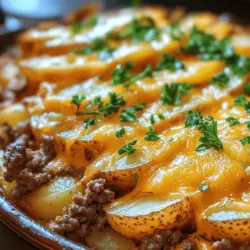 Welcome to the comforting world of casseroles! If you're looking for a simple yet satisfying meal that the whole family will love, this Easy Hamburger Potato Casserole is a fantastic choice. Combining hearty ground beef, tender potatoes, and gooey cheese, this dish is not only delicious but also incredibly easy to prepare. Casseroles have long been a staple in home cooking, offering a blend of flavors that come together in one convenient dish. Whether it's a busy weeknight or a family gathering, this casserole is sure to please. In this article, we will guide you through each step of the recipe while providing insights and variations to enhance your casserole experience.