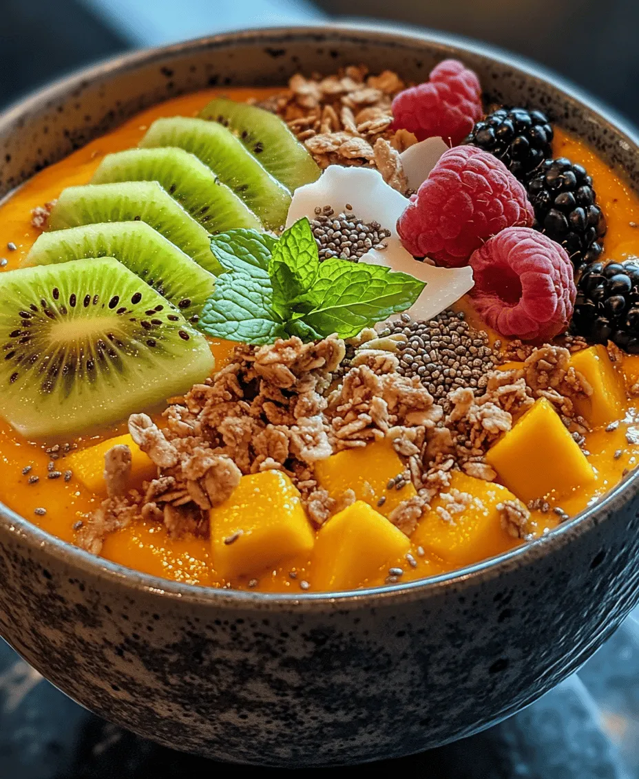 In the quest for healthier eating habits, smoothie bowls have emerged as a vibrant and nutritious trend that captivates food enthusiasts and health-conscious individuals alike. These delightful creations not only provide a feast for the eyes but also serve as a canvas for a variety of wholesome ingredients, making them an ideal choice for breakfast or a refreshing snack. Among the myriad of smoothie bowl options, the Tropical Creamy Mango Smoothie Bowl stands out as a particularly enticing option. Bursting with tropical flavors and packed with nutrients, this smoothie bowl promises a taste of paradise in every spoonful.