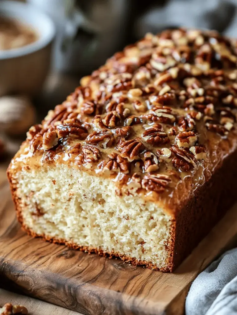 If you're looking for a treat that perfectly marries sweet, buttery, and nutty flavors, then the Honey Butter Sweet Alabama Pecanbread is the answer. This delightful bread showcases the rich, comforting essence of Southern baking, featuring the distinctive crunch of pecans and the natural sweetness of honey. It makes for an irresistible breakfast item, a satisfying snack, or a delectable dessert that can satisfy any sweet tooth.