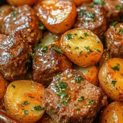 When it comes to comfort food, few dishes can rival the hearty delight of Savory Slow Cooker Garlic Butter Beef Bites & Potatoes. This dish is not just a meal; it's a warm embrace on a chilly evening, a reminder of home-cooked goodness, and a celebration of flavor. The tender beef bites, infused with a savory garlic butter sauce, paired with perfectly cooked baby potatoes, create a dish that is not only satisfying but also incredibly inviting.