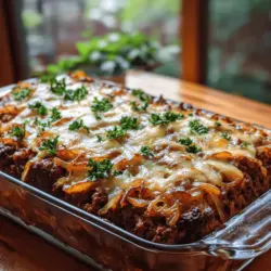 When it comes to comfort food, few dishes evoke the same sense of nostalgia and satisfaction as meatloaf. This quintessential American dish has been a family favorite for generations, often associated with cozy dinners and hearty meals. Its versatility allows for endless interpretations, making it easy to adapt to various tastes and preferences. Enter the French Onion Meatloaf—a delightful fusion that elevates the traditional meatloaf experience with the rich, savory flavors of French onion soup. This unique twist not only enhances the dish's taste profile but also invites those who may typically shy away from meatloaf to give it a try.