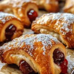 To create the perfect Cherry Cheesecake Crescent Bites, it's essential to understand the role each ingredient plays in the recipe. Here's a detailed overview of the key components that will come together to create this delicious treat: