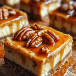 Cheesecake and pecan pie are two iconic desserts that hold a special place in the hearts of many dessert lovers. Cheesecake, with its rich creaminess and velvety texture, has become a staple at gatherings and celebrations, while pecan pie, with its nutty filling and sweet, gooey consistency, brings warmth and nostalgia, especially during the holidays. Now, imagine the best of both worlds combined into one delightful treat: Pecan Pie Cheesecake Bars.