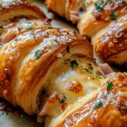 Baked ham and cheese croissants are not just a simple snack; they encapsulate the essence of indulgence and comfort in every flaky, buttery bite. These delightful pastries combine the rich, savory flavors of quality ham and creamy cheese, all enveloped in a perfectly baked croissant shell. Whether you're serving them as a breakfast treat, a brunch centerpiece, or a light dinner option, these croissants are guaranteed to be a hit with family and friends alike. In this article, we will guide you through the process of creating these mouthwatering baked ham and cheese croissants in the comfort of your own kitchen. With just a handful of simple ingredients and straightforward steps, you can enjoy the warm, cheesy goodness of freshly baked croissants that promise to elevate any meal.