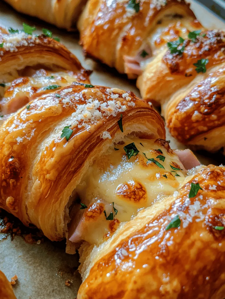 Baked ham and cheese croissants are not just a simple snack; they encapsulate the essence of indulgence and comfort in every flaky, buttery bite. These delightful pastries combine the rich, savory flavors of quality ham and creamy cheese, all enveloped in a perfectly baked croissant shell. Whether you're serving them as a breakfast treat, a brunch centerpiece, or a light dinner option, these croissants are guaranteed to be a hit with family and friends alike. In this article, we will guide you through the process of creating these mouthwatering baked ham and cheese croissants in the comfort of your own kitchen. With just a handful of simple ingredients and straightforward steps, you can enjoy the warm, cheesy goodness of freshly baked croissants that promise to elevate any meal.