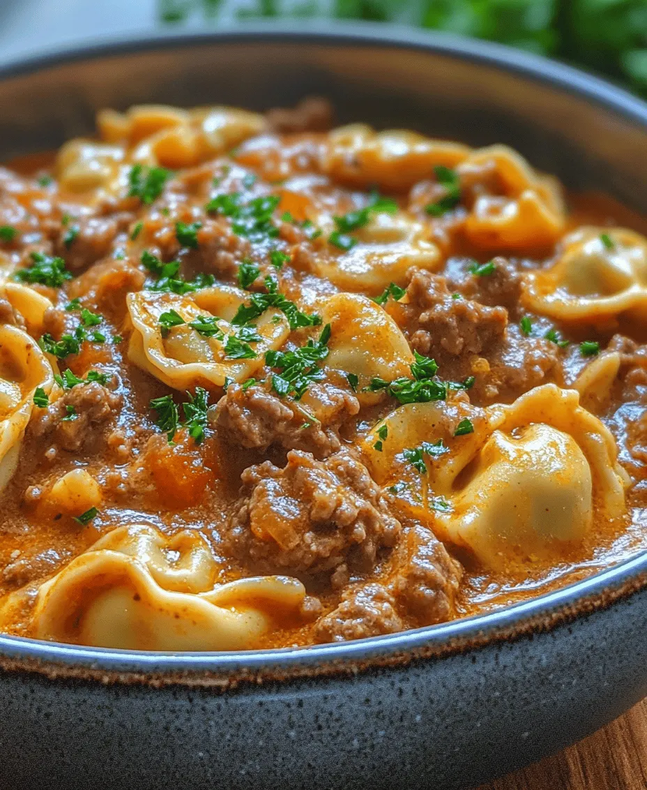 If you’re on the hunt for a satisfying meal that combines rich flavors with a comforting texture, look no further than creamy beef and parmesan tortellini. This delightful dish brings together tender pasta filled with flavorful beef, all enveloped in a luscious, creamy sauce. Perfect for weeknight dinners, this recipe is not only delicious but also quick to prepare, making it an ideal choice for busy families or anyone looking to whip up a gourmet experience without spending hours in the kitchen.