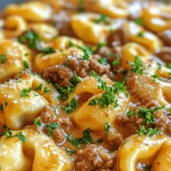 If you’re on the hunt for a satisfying meal that combines rich flavors with a comforting texture, look no further than creamy beef and parmesan tortellini. This delightful dish brings together tender pasta filled with flavorful beef, all enveloped in a luscious, creamy sauce. Perfect for weeknight dinners, this recipe is not only delicious but also quick to prepare, making it an ideal choice for busy families or anyone looking to whip up a gourmet experience without spending hours in the kitchen.