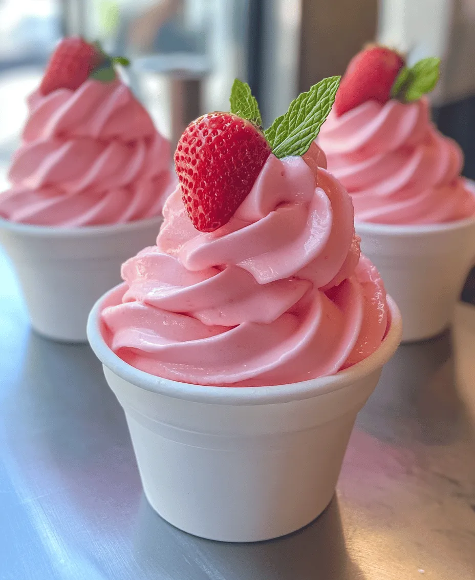 To create the Heavenly Strawberry Dole Whip Delight, it’s important to understand the core ingredients that contribute to its unique flavor and texture. Each component plays a vital role in making this dessert a truly heavenly experience.