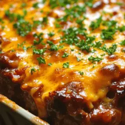 Casseroles have long been a staple in home cooking, celebrated for their simplicity and ability to feed a crowd. The Cheesy Loaded Meatloaf Casserole stands out not just for its taste but also for its versatility. It features a comforting blend of ground beef and pork, complemented by a medley of flavorful ingredients, all topped with a generous layer of cheese. This dish embodies the essence of home cooking and has a special place in the hearts of many.