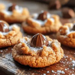 Soft and chewy Peanut Butter Blossoms are a timeless favorite that combines the rich, nutty flavor of peanut butter with the sweet, melty goodness of chocolate. These irresistible cookies are a beloved treat for many, often gracing dessert tables during the holiday season and making appearances at family gatherings, potlucks, and bake sales throughout the year. Their delightful texture and the contrast of flavors make them a staple in many households.