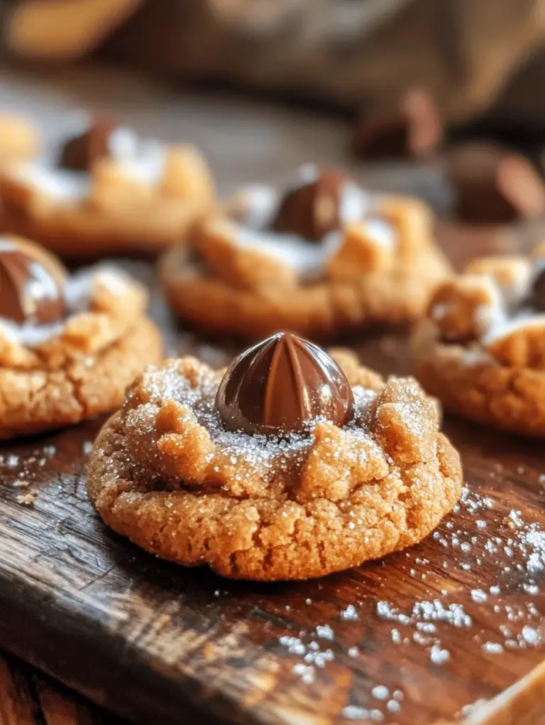 Soft and chewy Peanut Butter Blossoms are a timeless favorite that combines the rich, nutty flavor of peanut butter with the sweet, melty goodness of chocolate. These irresistible cookies are a beloved treat for many, often gracing dessert tables during the holiday season and making appearances at family gatherings, potlucks, and bake sales throughout the year. Their delightful texture and the contrast of flavors make them a staple in many households.