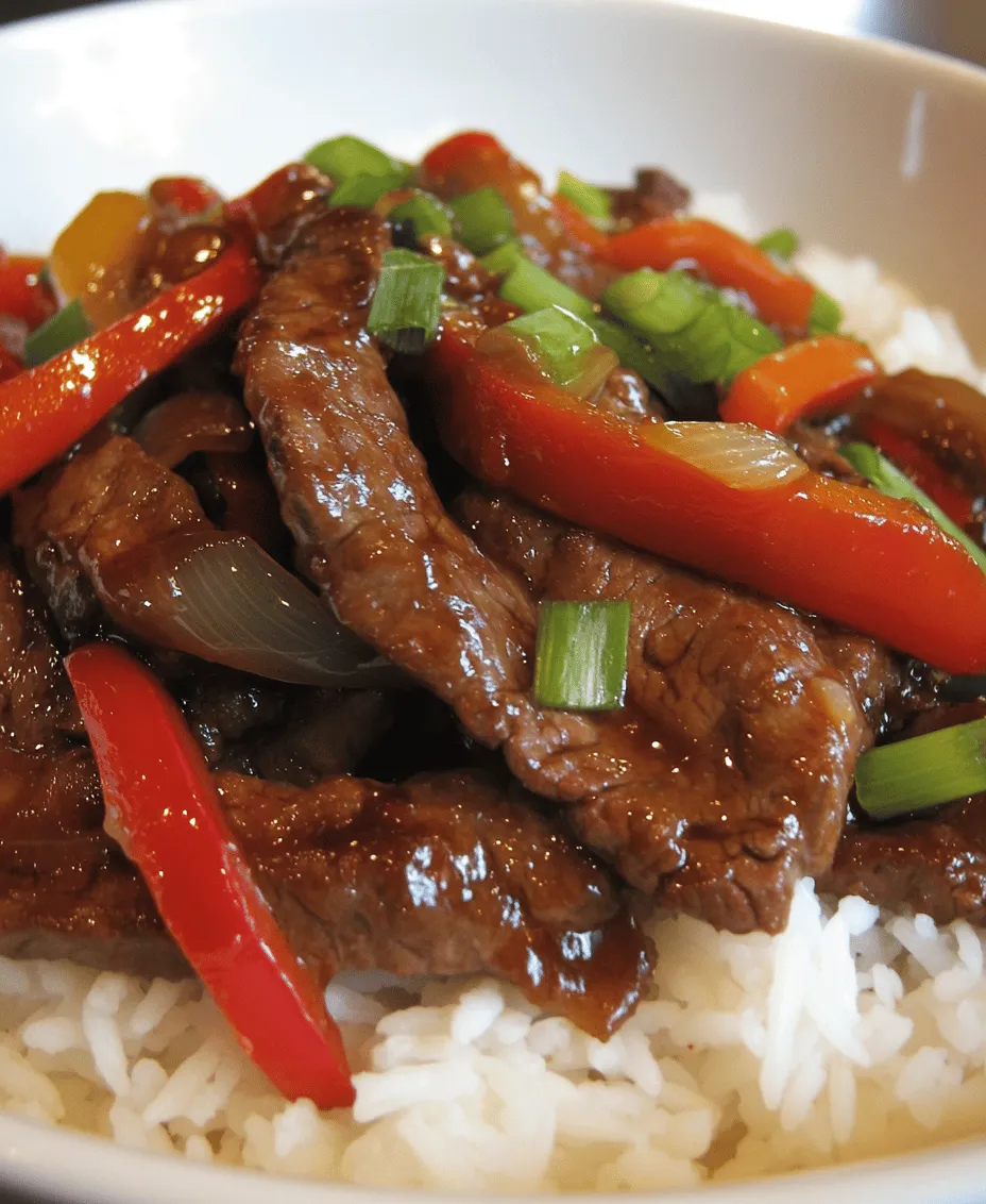 If you're looking for a dish that embodies the essence of Chinese cuisine while being incredibly satisfying, look no further than Sizzling Chinese Pepper Steak with Onions. This vibrant dish marries tender strips of marinated flank steak with colorful bell peppers and onions, all bathed in a luscious, aromatic sauce. Not only is this dish a feast for the eyes, but it also delivers a whirlwind of flavors that will leave your taste buds dancing.