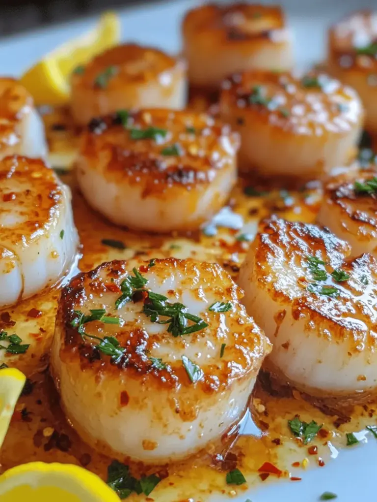 Sea scallops are a true treasure of the ocean, celebrated for their sweet flavor and tender texture. These mollusks are not only a culinary delight but also a nutritious choice, rich in protein, low in calories, and packed with essential nutrients such as vitamin B12, magnesium, and omega-3 fatty acids. Their delicate taste makes them incredibly versatile, allowing them to shine in various culinary applications, from simple searing to complex sauces. When cooked correctly, sea scallops develop a beautiful caramelized crust while remaining tender and moist inside, creating a perfect balance of flavors and textures.