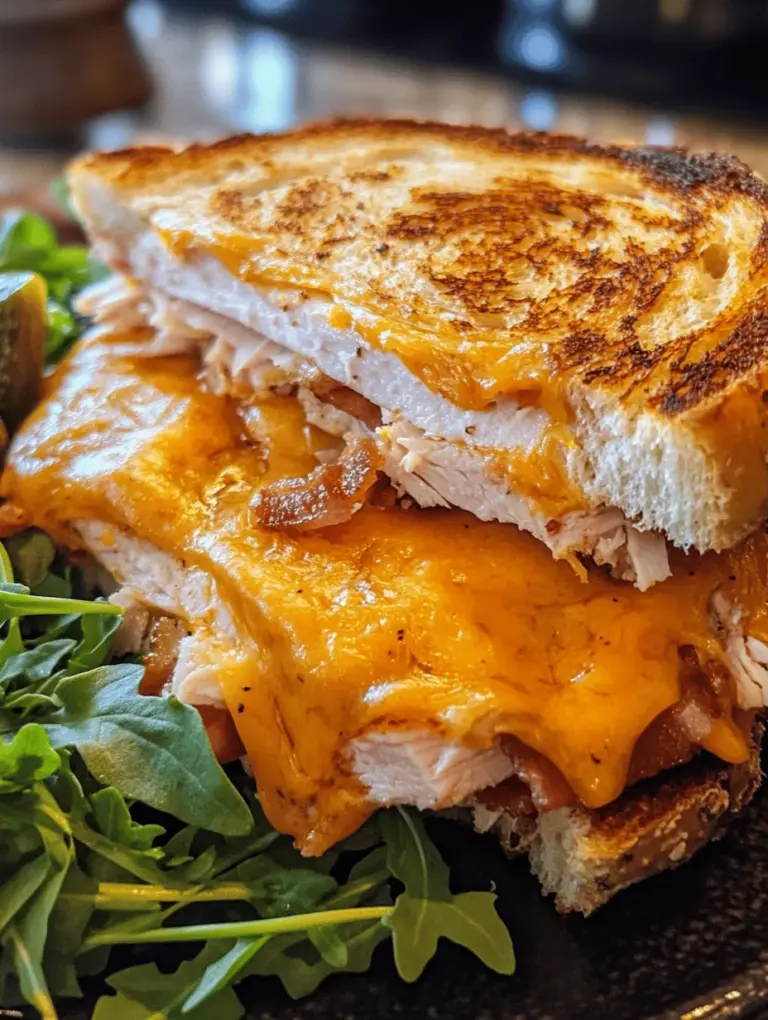 If you're in search of a satisfying sandwich that perfectly balances rich, savory flavors with a delightful crunch, look no further than the Cheddar and Bacon Turkey Melt on Sourdough. This mouthwatering sandwich brings together the creamy goodness of sharp cheddar cheese, the satisfying bite of crispy bacon, and the tender juiciness of turkey, all beautifully nestled between slices of crusty, tangy sourdough bread. Whether you're preparing lunch for a busy day, a quick dinner for the family, or simply indulging in a comforting snack, this melt is sure to please.