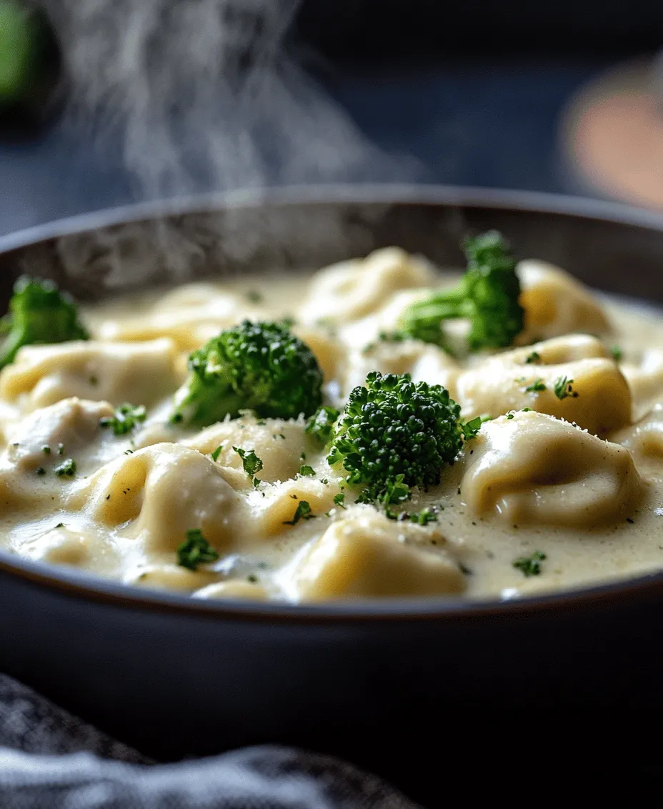 In the world of comfort food, few dishes can rival the creamy indulgence of Garlic Parmesan Tortellini with Chicken and Broccoli. This delightful recipe marries tender cheese tortellini with succulent chicken and vibrant broccoli, all enveloped in a rich, velvety sauce that is sure to please even the pickiest of eaters. Whether you’re preparing a weeknight dinner for your family or looking to impress guests at a special occasion, this dish not only satisfies the palate but also offers a burst of nutrition from its wholesome ingredients.