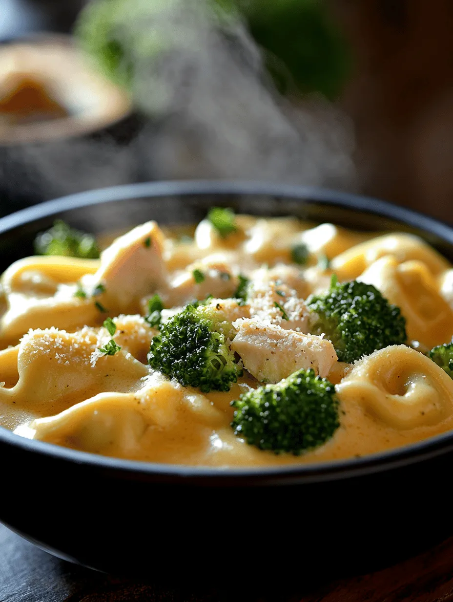 In the world of comfort food, few dishes can rival the creamy indulgence of Garlic Parmesan Tortellini with Chicken and Broccoli. This delightful recipe marries tender cheese tortellini with succulent chicken and vibrant broccoli, all enveloped in a rich, velvety sauce that is sure to please even the pickiest of eaters. Whether you’re preparing a weeknight dinner for your family or looking to impress guests at a special occasion, this dish not only satisfies the palate but also offers a burst of nutrition from its wholesome ingredients.