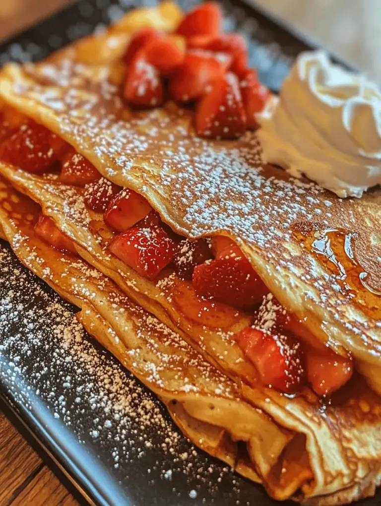 To create the perfect batter for your Delightful Strawberry Dreams crepes, achieving the right consistency is crucial. A smooth, lump-free batter results in delicate, thin crepes that are a joy to eat. Here are some essential tips to ensure your batter is just right: