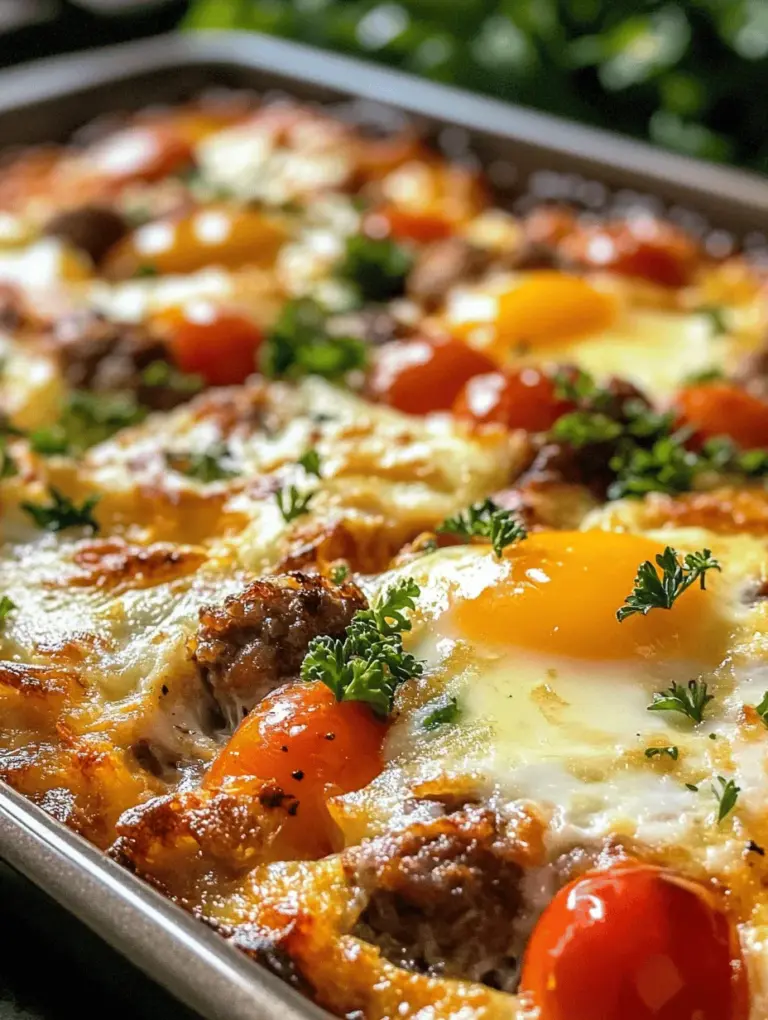 In today’s fast-paced world, mornings can often feel like a whirlwind, making it challenging to prepare a nutritious breakfast. As busy schedules become the norm, the popularity of sheet-pan meals has surged, offering a simple and efficient solution for busy families and individuals alike. Enter the "Morning Bliss: Sheet-Pan Egg & Sausage Bake" — a delightful breakfast option that combines convenience with nutrition. This recipe is designed to be both satisfying and wholesome, making it the perfect start to your day.