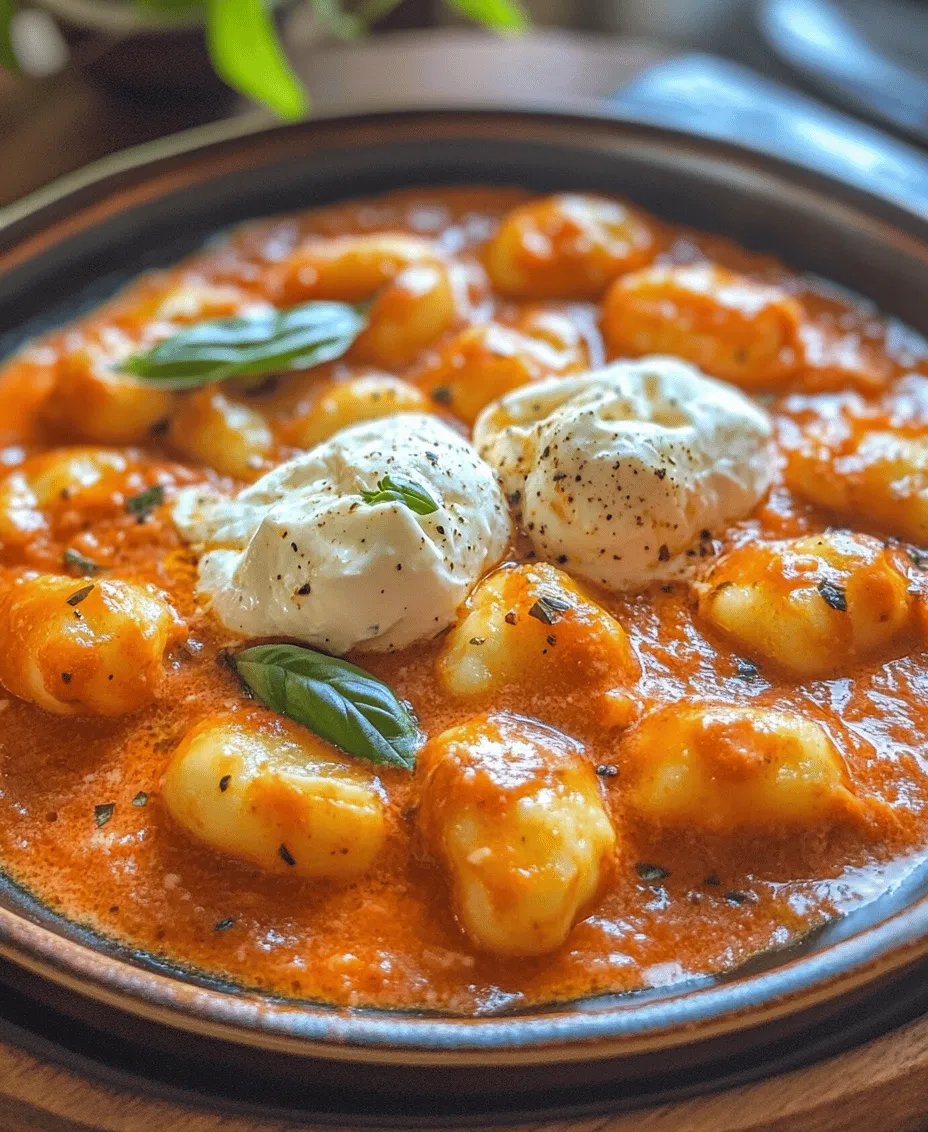 In the world of quick yet indulgent meals, the 30 Minute Creamy Tomato Gnocchi with Burrata stands out as a must-try dish. This recipe combines the comforting texture of pillowy gnocchi with the rich, creamy essence of a tomato sauce, all elevated by the luxurious addition of burrata cheese. Whether you’re a busy professional looking for a quick dinner solution or a home cook wanting to impress your guests without spending hours in the kitchen, this dish is your answer.