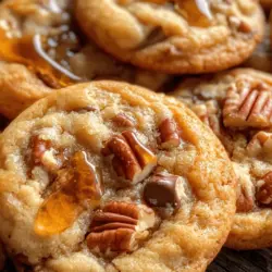 Pecan Pie Cookies are a delightful fusion of two beloved treats, combining the rich, nutty flavors of traditional pecan pie with the charming convenience of cookies. Imagine biting into a soft, chewy cookie that captures the essence of a classic pecan pie—sweet, gooey, and irresistibly delicious. These cookies are not just a dessert; they are an experience, making them the perfect addition to gatherings, holiday celebrations, or simply as a sweet indulgence for yourself.