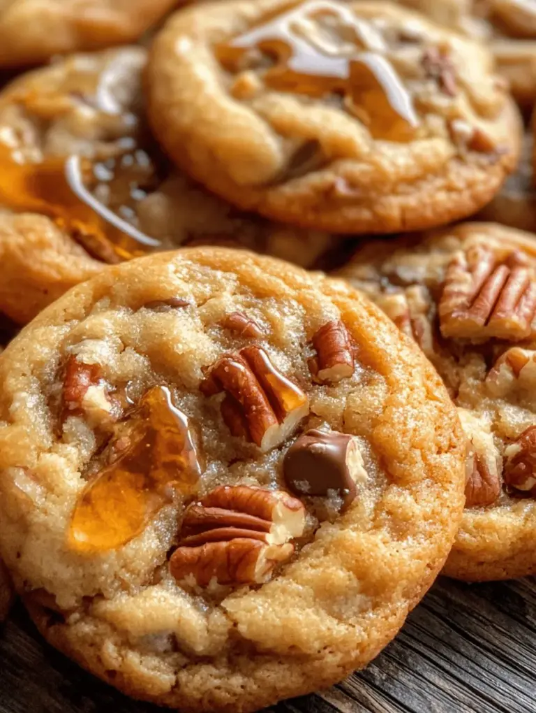 Pecan Pie Cookies are a delightful fusion of two beloved treats, combining the rich, nutty flavors of traditional pecan pie with the charming convenience of cookies. Imagine biting into a soft, chewy cookie that captures the essence of a classic pecan pie—sweet, gooey, and irresistibly delicious. These cookies are not just a dessert; they are an experience, making them the perfect addition to gatherings, holiday celebrations, or simply as a sweet indulgence for yourself.