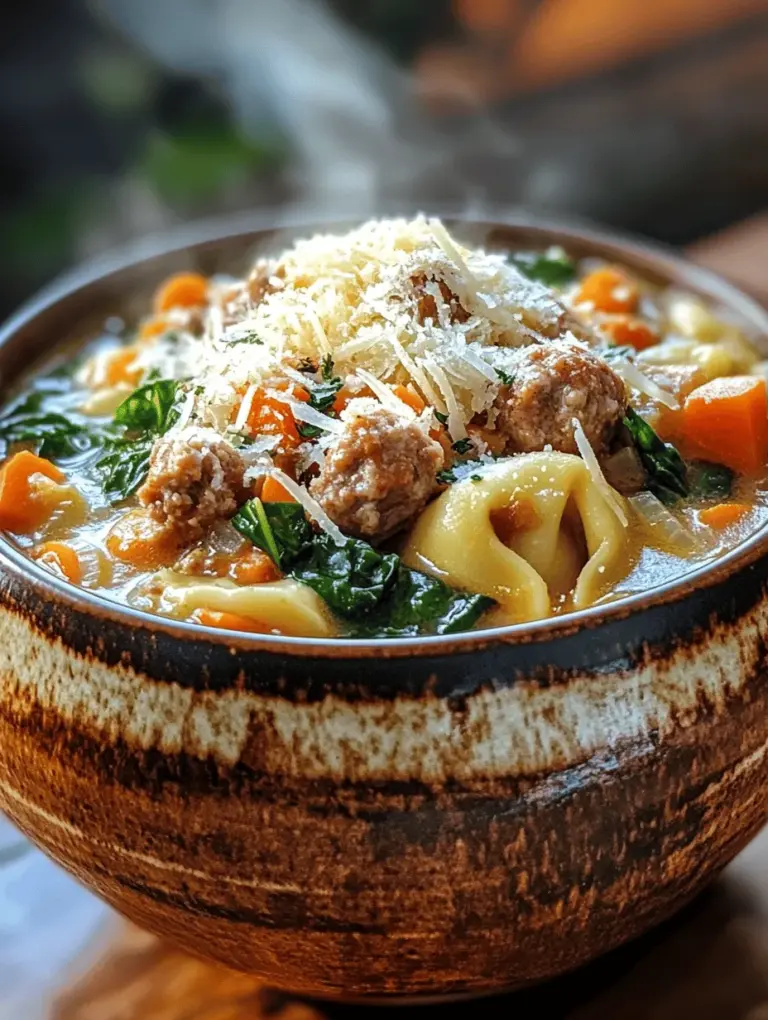 In the world of comfort food, few dishes can rival a warm and hearty soup. When the temperatures drop or the days feel particularly long, there's nothing quite like a bowl of steaming soup to provide solace and satisfaction. Among the myriad of comforting soups, Sausage Tortellini Soup stands out as a delightful blend of rich flavors and nourishing ingredients. This recipe is perfect for cozy evenings spent indoors or lively family gatherings around the dinner table.