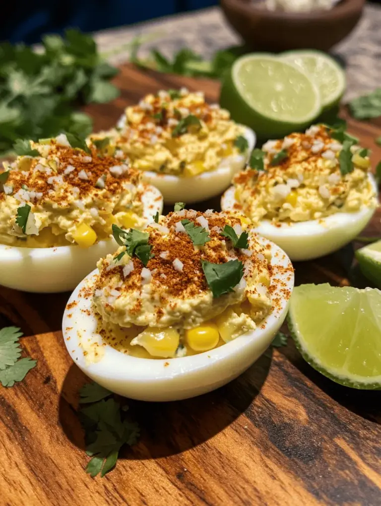 Deviled eggs are a timeless appetizer that has graced tables at gatherings, parties, and family dinners for generations. Their creamy filling and eggy goodness make them a popular choice for those looking to serve something delicious yet simple. However, traditional recipes can be easily adapted to reflect a variety of culinary influences. One such adaptation is the Mexican Street Corn Deviled Eggs, which infuse the classic dish with the vibrant and bold flavors of Mexican cuisine.