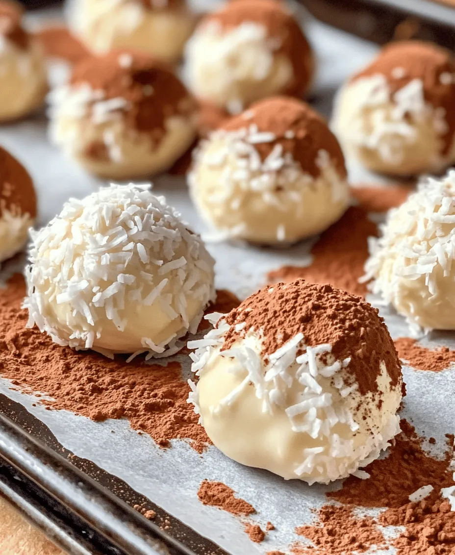 Discover the delightful world of no-bake desserts with these Easy No Bake Coconut Cream Balls. This simple recipe combines creamy textures and the tropical flavor of coconut, making it an ideal treat for any occasion. Perfect for parties, gatherings, or just a tasty snack at home, these coconut cream balls can be made in under an hour, requiring minimal ingredients and effort. Whether you are a seasoned baker or a kitchen novice, this recipe is designed to bring joy and satisfaction to your taste buds, all while being quick and uncomplicated.