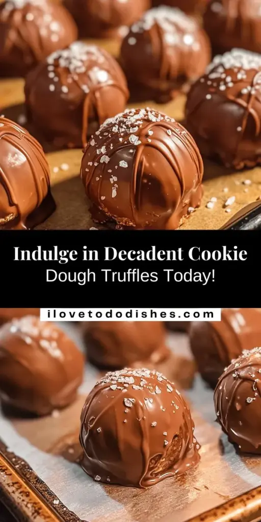 Discover the irresistible joy of making your own cookie dough truffles! This ultimate guide covers everything from the essential ingredients to step-by-step preparation, ensuring you create these creamy, chocolate-covered delights right at home. Perfect for sharing or treating yourself, these truffles balance sweetness and rich chocolate flavors for a decadent indulgence. Explore the magic of cookie dough truffles today! #CookieDoughTruffles #Dessert #Baking #HomemadeTreats #ChocolateLovers