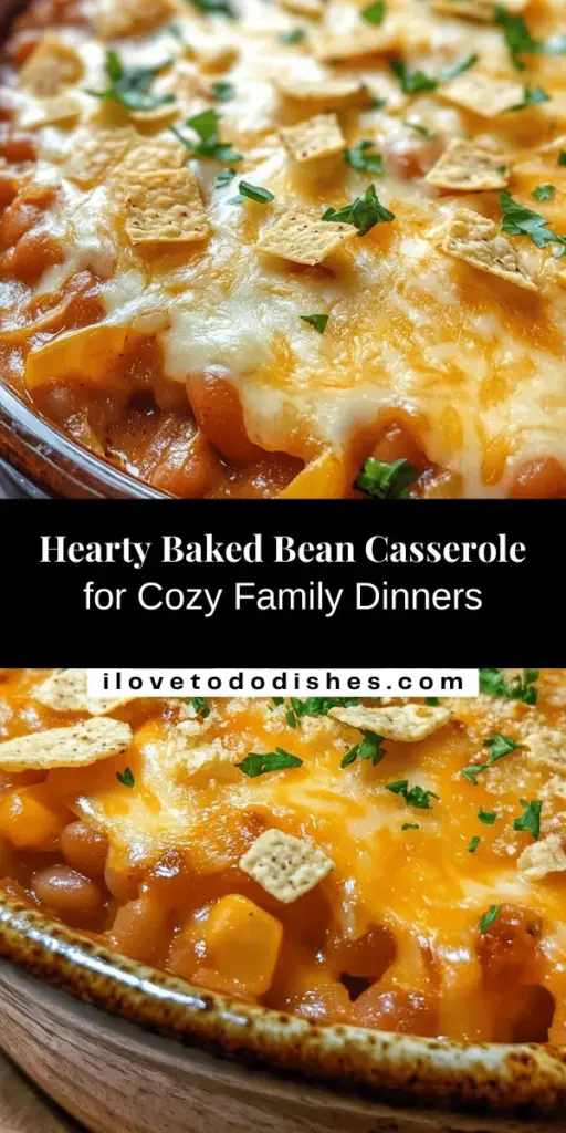 Looking for a comforting dish that's both hearty and nutritious? Try this Hearty Baked Bean Casserole! Perfect for family dinners, potlucks, or weeknight meals, this versatile casserole features protein-packed baked beans, sautéed veggies, and optional meat or plant-based substitutes. Customize with your favorite flavors, and enjoy the rich, satisfying taste that everyone will love. Easy prep, endless possibilities! #BakedBeanCasserole #ComfortFood #HealthyEating #FamilyDinner #RecipeIdeas