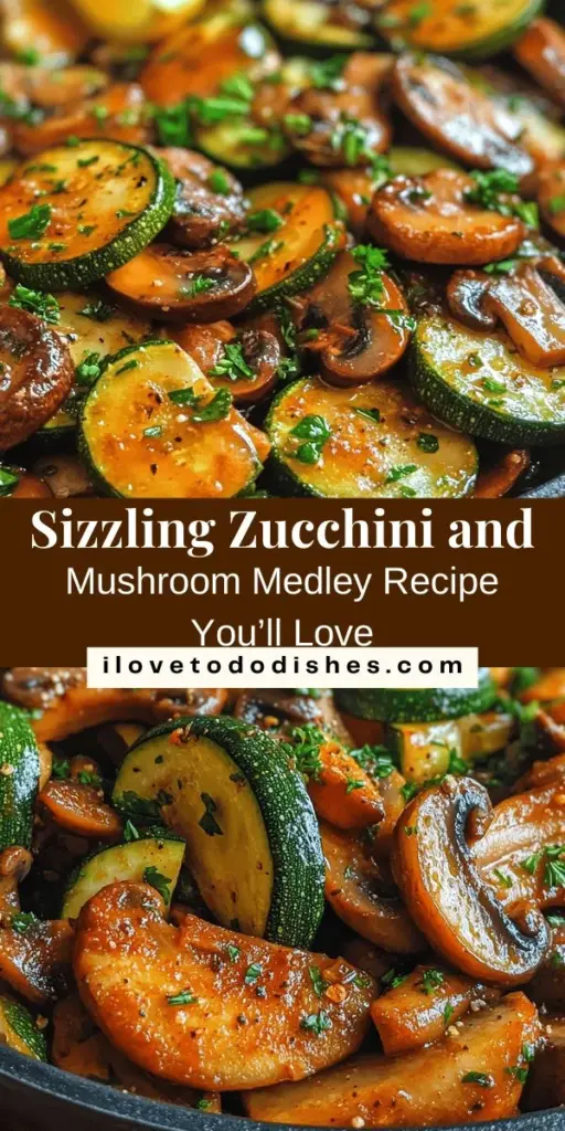 Discover the vibrant flavors of the Sizzling Zucchini and Mushroom Medley, a quick and delicious vegetarian dish that celebrates fresh ingredients! Perfect as a side or main course, this medley is not only easy to make but also packed with nutrients. Enjoy the earthy taste of mushrooms combined with the crispness of zucchini, all enhanced by garlic, thyme, and smoked paprika. Elevate your meals and make healthy eating effortless! #Vegetarian #HealthyRecipes #Zucchini #Mushrooms #PlantBased #EasyCooking #VegetableMedley