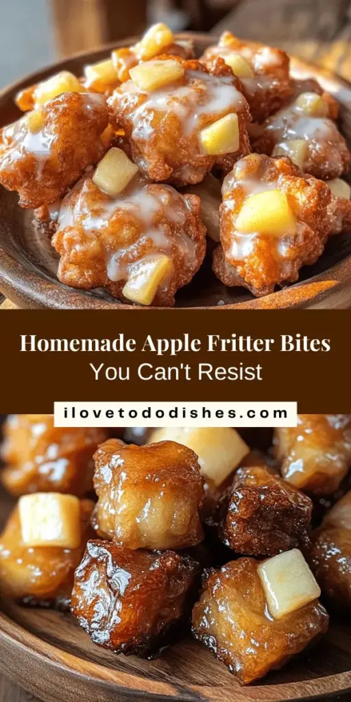 Indulge in the warm, comforting flavors of homemade Apple Fritter Bites! This ultimate guide teaches you to create these golden delights from scratch, blending sweet apples with fluffy batter for a perfect snack or dessert. Experience the joy of cooking as you fill your kitchen with the aroma of fresh pastries. Whether for a gathering or family fun, these fritters are a must-try! Discover the easy recipe now! #AppleFritterBites #BakingFromScratch #HomemadeTreats #FallDesserts #ComfortFood #EasyRecipes #CulinaryDelight