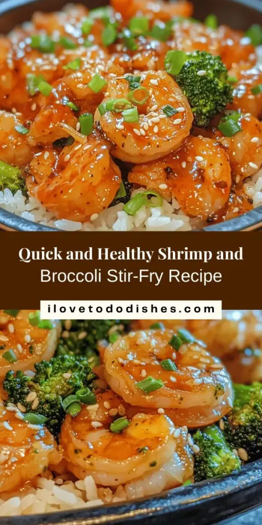 Discover the vibrant Sizzling Shrimp and Broccoli Delight, a quick and healthy meal ready in under 30 minutes! This delicious stir-fry combines lean shrimp with nutrient-rich broccoli, infused with garlic and ginger for a flavor explosion. Packed with protein and essential vitamins, it's perfect for busy families or anyone looking to eat well. Serve it over rice or quinoa for a complete meal. Enjoy this wholesome dish any day of the week! #HealthyEating #QuickRecipes #SeafoodLovers #MealPrep #ShrimpRecipes #Broccoli #EasyDinnerIdeas