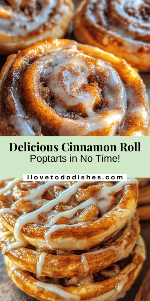 Craving a sweet twist on a classic favorite? Try these easy Cinnamon Roll Poptarts! With a flaky crust and gooey cinnamon filling, these homemade treats are perfect for breakfast or snack time. Made from simple ingredients, they're quick to whip up and sure to impress. Drizzle with icing for the ultimate finishing touch. Enjoy the comforts of cinnamon rolls in a convenient, delicious form! #CinnamonRollPoptarts #HomemadeTreats #BakingJoy #DessertLovers #QuickRecipes #SnackTimeDelight