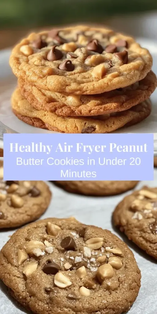 Indulge in a healthier version of a classic treat with Air Fryer Peanut Butter Cookies! These delicious cookies are easy to make and ready in under 20 minutes, perfect for satisfying sweet cravings quickly. With creamy peanut butter, brown sugar, and a hint of vanilla, they deliver rich flavors in every bite. Enjoy the crispy exterior and soft, chewy center without the guilt. Try this modern twist on a beloved favorite! #AirFryerCookies #PeanutButterCookies #HealthyDesserts #EasyBaking #CookieRecipe