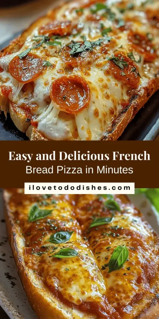 Discover the quick and delicious world of French Bread Pizza with this easy recipe, perfect for busy weeknights. In just 15 minutes, you can create a customizable meal that everyone will love, using simple ingredients you likely already have. This versatile dish allows for endless topping options, from classic pepperoni to vibrant vegetables. Get your family involved in the kitchen and enjoy a fun, interactive dinner experience that satisfies all tastes!