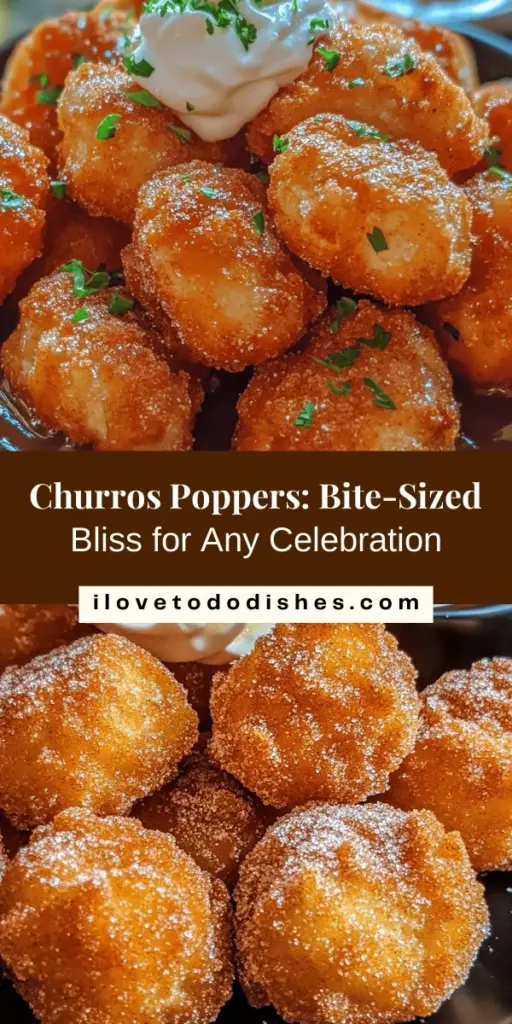 Indulge in the delightful world of churros poppers! These bite-sized treats bring a fun twist to the classic churro, delivering a crispy exterior and soft inside that's perfect for any occasion. Whether you're hosting a party or enjoying a sweet snack, churros poppers are sure to impress your guests. Get ready to delve into the rich history, essential ingredients, and easy steps to create these irresistible delights in your own kitchen! #ChurrosPoppers #SweetTreats #HomemadeDesserts #BakingFun #DessertIdeas #PartySnack #YummyBites