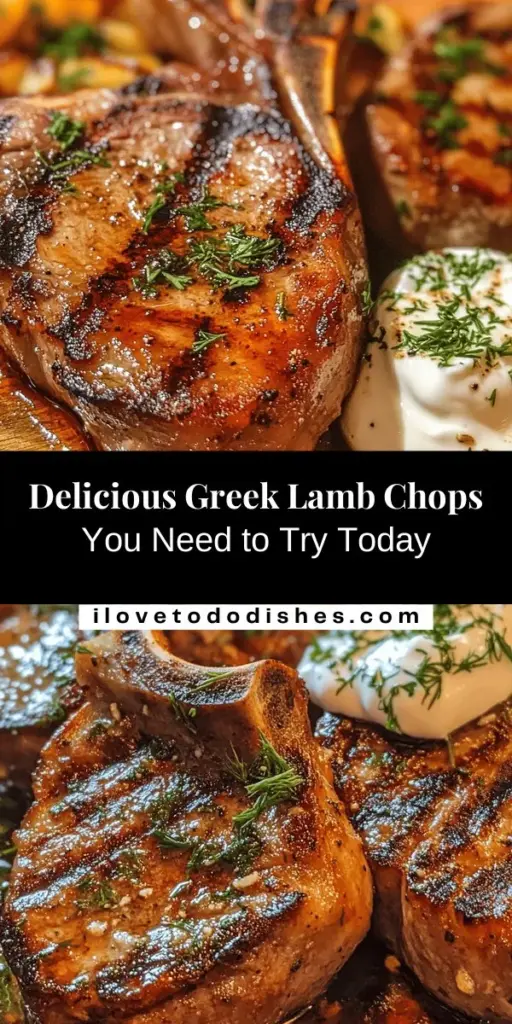 Discover the delectable world of Greek cuisine with this flavorful Greek Lamb Chops recipe! Learn how to marinate and cook tender and juicy lamb chops, enhanced by fresh herbs, garlic, and zesty lemon. Perfect for family dinners or special occasions, this dish showcases the essence of Mediterranean flavors. Pair it with sides like Greek salad or tzatziki for a complete meal. Dive into the rich traditions of Greek cooking today! #GreekCuisine #LambChops #MediterraneanRecipes #Foodie #Cooking秘籍