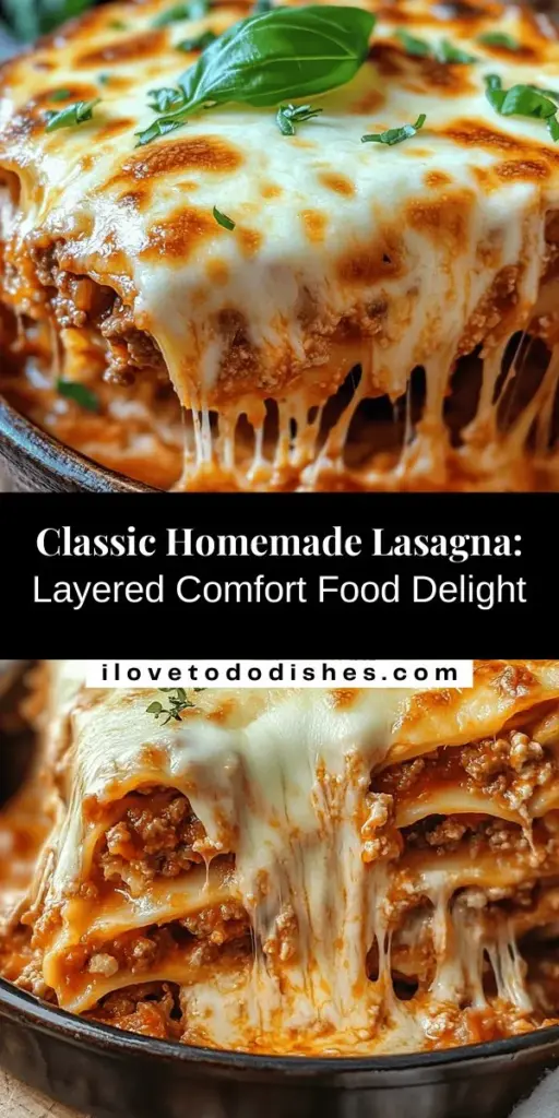 Discover the art of crafting a classic homemade lasagna that will delight your family and friends. This timeless dish features comforting layers of pasta, rich meat sauce, and creamy cheese, perfect for any occasion. Learn about the key ingredients, from choosing the right noodles and meats to incorporating flavorful herbs and cheeses. With step-by-step instructions, you'll impress everyone with your culinary skills while creating delicious memories around the dinner table. Enjoy a hearty meal that brings loved ones together!