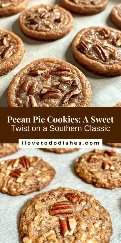 Discover the delightful world of Pecan Pie Cookies, a sweet twist on the classic dessert. These chewy, buttery treats capture the essence of traditional pecan pie in a portable form, perfect for family gatherings or cozy nights. With a rich flavor profile, they blend the nuttiness of pecans with optional chocolate chips for an irresistible indulgence. Follow our easy recipe for a baking adventure that’s sure to impress! #PecanPieCookies #Baking #Dessert #CookieRecipe #SweetTreats #HolidayBaking