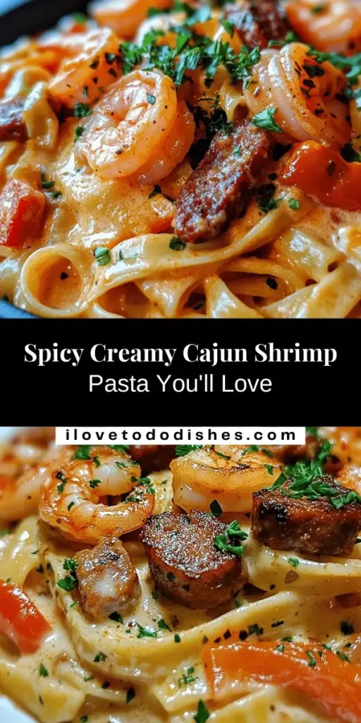 Discover the bold and creamy flavors of Cajun cuisine with this delicious Creamy Cajun Shrimp Pasta with Sausage. Perfect for weeknight dinners or festive gatherings, this dish combines succulent shrimp, smoky andouille sausage, and a rich creamy sauce that clings beautifully to fettuccine. Learn how to create this flavor-packed meal that’s easy to make and unforgettable to taste. Join the culinary journey today! #CajunCuisine #ShrimpPasta #Foodie #ComfortFood #DinnerIdeas