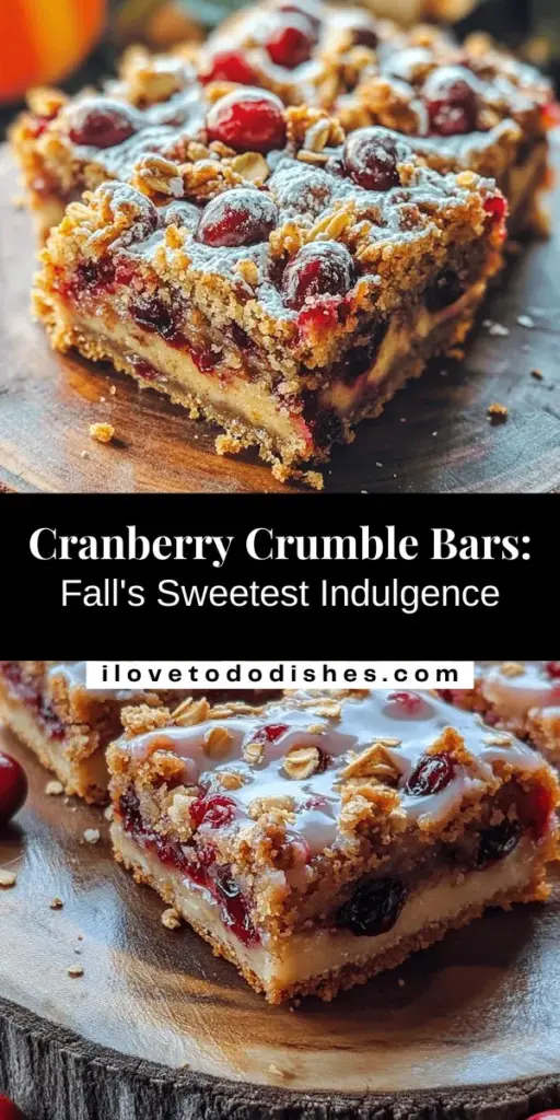 Indulge in the delicious flavors of fall with these Cranberry Crumble Bars! Combining the rich taste of browned butter blondies and tart cranberries, these treats are perfect for gatherings or cozy evenings at home. This article provides a step-by-step guide on how to bake them, including tips on understanding key ingredients and mastering browned butter. Treat yourself to this delightful dessert that captures the essence of autumn! #CranberryCrumble #FallBaking #DessertRecipe #CozyTreats #BakingJoy