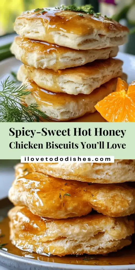 Savor the delightful blend of sweet and spicy with Spicy-Sweet Hot Honey Chicken Biscuits! This twist on a Southern classic features flaky biscuits, tender chicken, and a mouthwatering drizzle of hot honey that elevates any meal. Perfect for impressing guests or indulging yourself, this recipe captures the heart of Southern hospitality. Ready to dive into a culinary experience like no other? Check it out and enjoy! #HotHoney #SouthernCooking #ChickenBiscuits #Foodie #ComfortFood