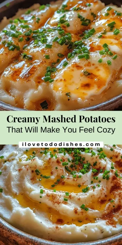 Discover the ultimate comfort food with this Heavenly Creamy Mashed Potatoes recipe that takes the classic dish to luxurious new heights! Made with Yukon Gold potatoes, heavy cream, and a hint of garlic, this dreamy side dish pairs perfectly with everything from holiday feasts to cozy weeknight dinners. Elevate your meals and impress your guests with these irresistible mashed potatoes! #MashedPotatoes #ComfortFood #Cooking #Recipe #Foodie #Yummy #Delicious #HomeCooking #SideDish