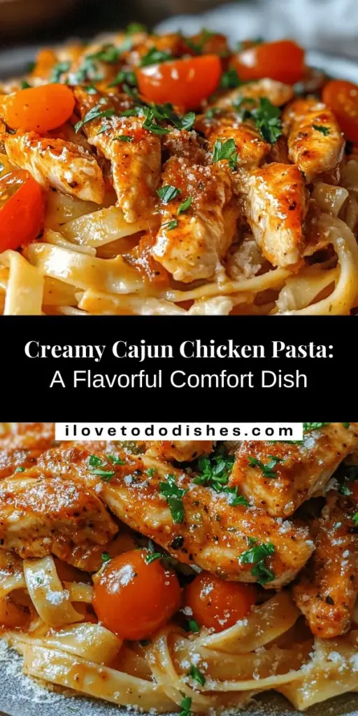 Indulge in the flavors of Louisiana with our Spicy & Creamy Cajun Chicken Pasta! This quick and delicious recipe combines fettuccine, tender chicken, vibrant veggies, and a rich creamy sauce infused with Cajun spices. Perfect for cozy weeknights or gatherings, it’s a comforting dish that will impress your guests. Discover the heart of Cajun cuisine while enjoying this flavorful pasta delight. #CajunCooking #PastaRecipe #ComfortFood #ChickenPasta #SpicyFood #FoodieFiesta