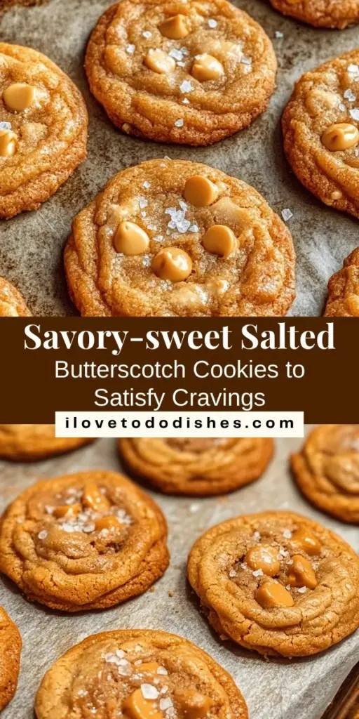 Indulge in the delightful flavors of salted butterscotch cookies! This recipe combines sweet butterscotch with a hint of flaky sea salt, creating a perfect balance that will keep you wanting more. With simple ingredients and easy-to-follow steps, you'll be baking cookies that fill your kitchen with warm, nostalgic aromas. Perfect for sharing or enjoying solo, these cookies are sure to impress! #Baking #Cookies #Butterscotch #HomemadeTreats #Desserts #SweetAndSalty